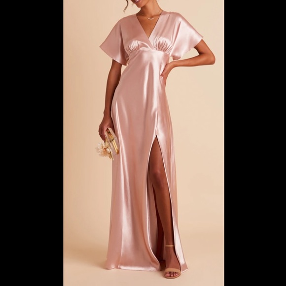 Birdy Grey Shimmer Rose Gold Maxi Dress - Picture 1 of 13